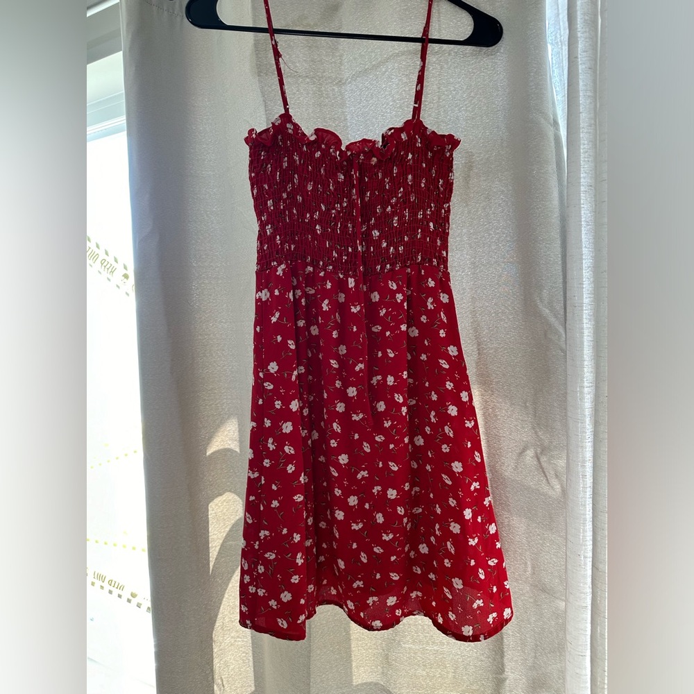 Red floral dress-Showpo (S)